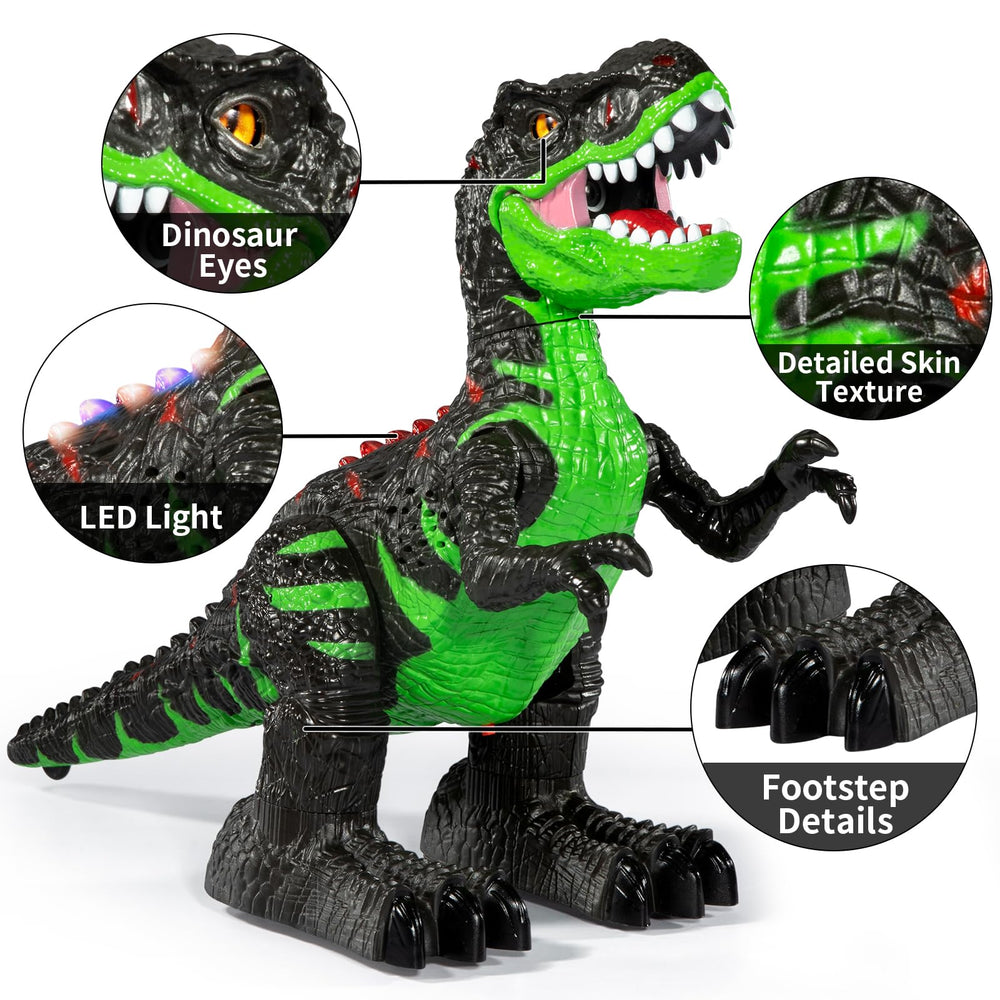 Guminnara dinosaur rechargeable battery with USB charging for longer sessions.
