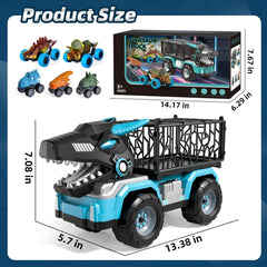 Guminnara pull-back dino cars five-pack for quick racing.