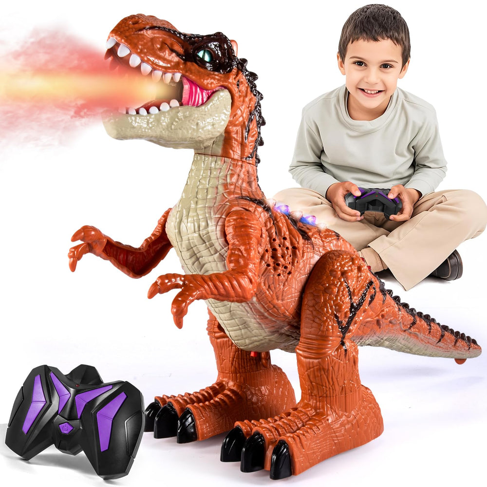 Guminnara RC DINO T-Rex walking action for engaging playtime.
