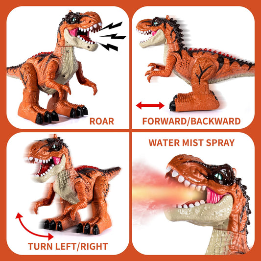 Guminnara RC DINO water mist spray adds cool interactive effects.