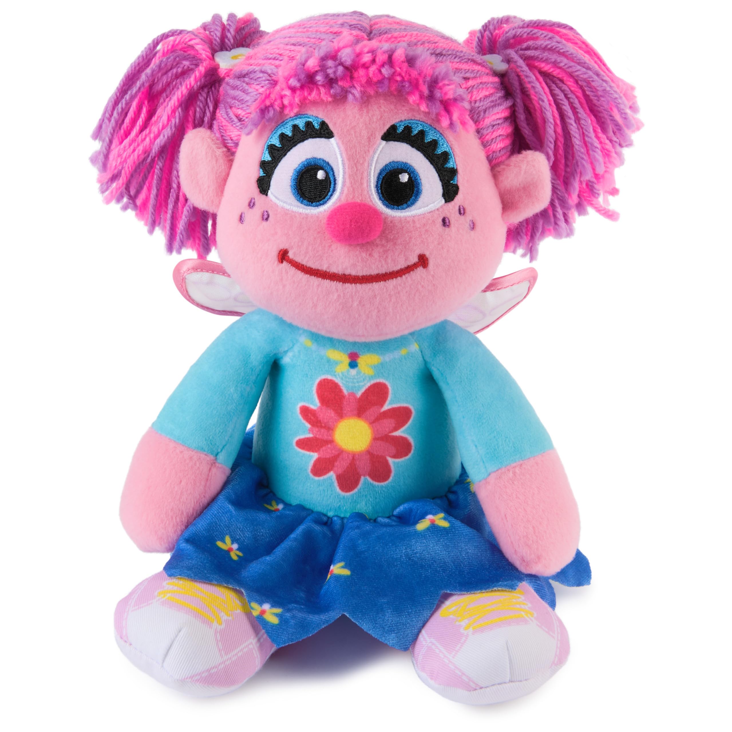 GUND Abby Cadabby Take Along Buddy plush, front view for cuddling on the go.