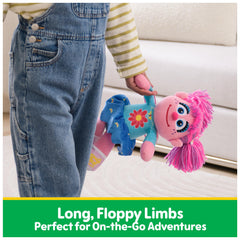 GUND Abby Cadabby Take Along Buddy plush, pink plush fabric for soft, comforting hugs.