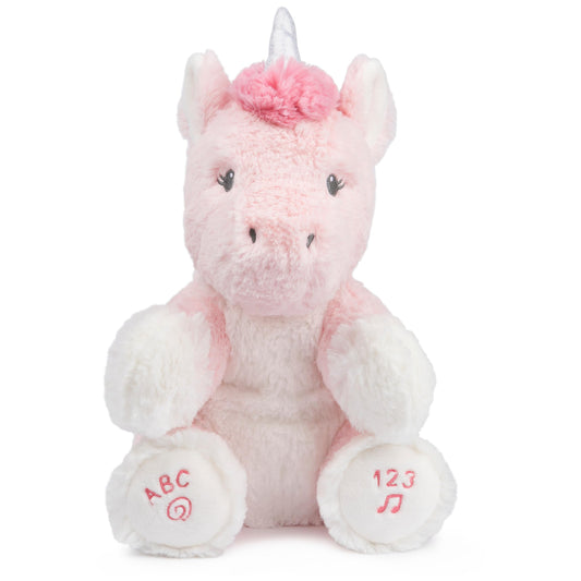 GUND Alora unicorn animated plush with light-up horn singing