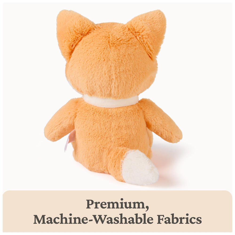 GUND fox plush close-up of soft fabric and durable construction.