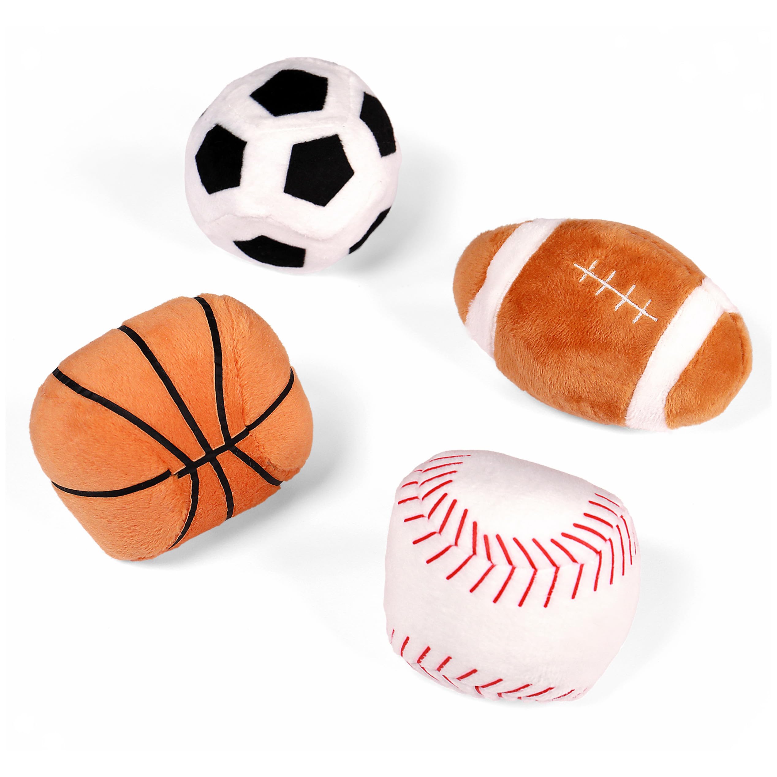 GUND basketball squeaker toy encourages grasping and coordination