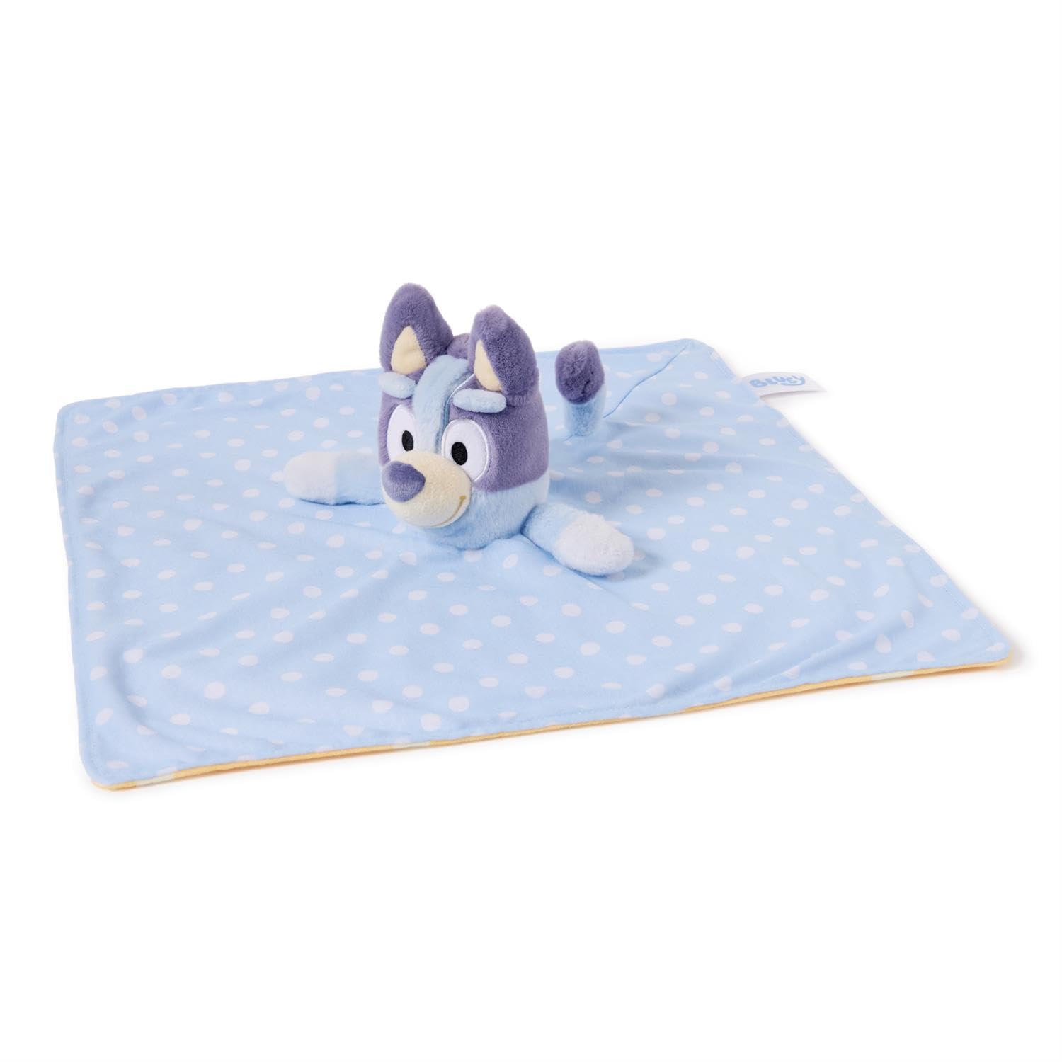 GUND Bluey blanket pattern detail adds gentle texture for sensory play.