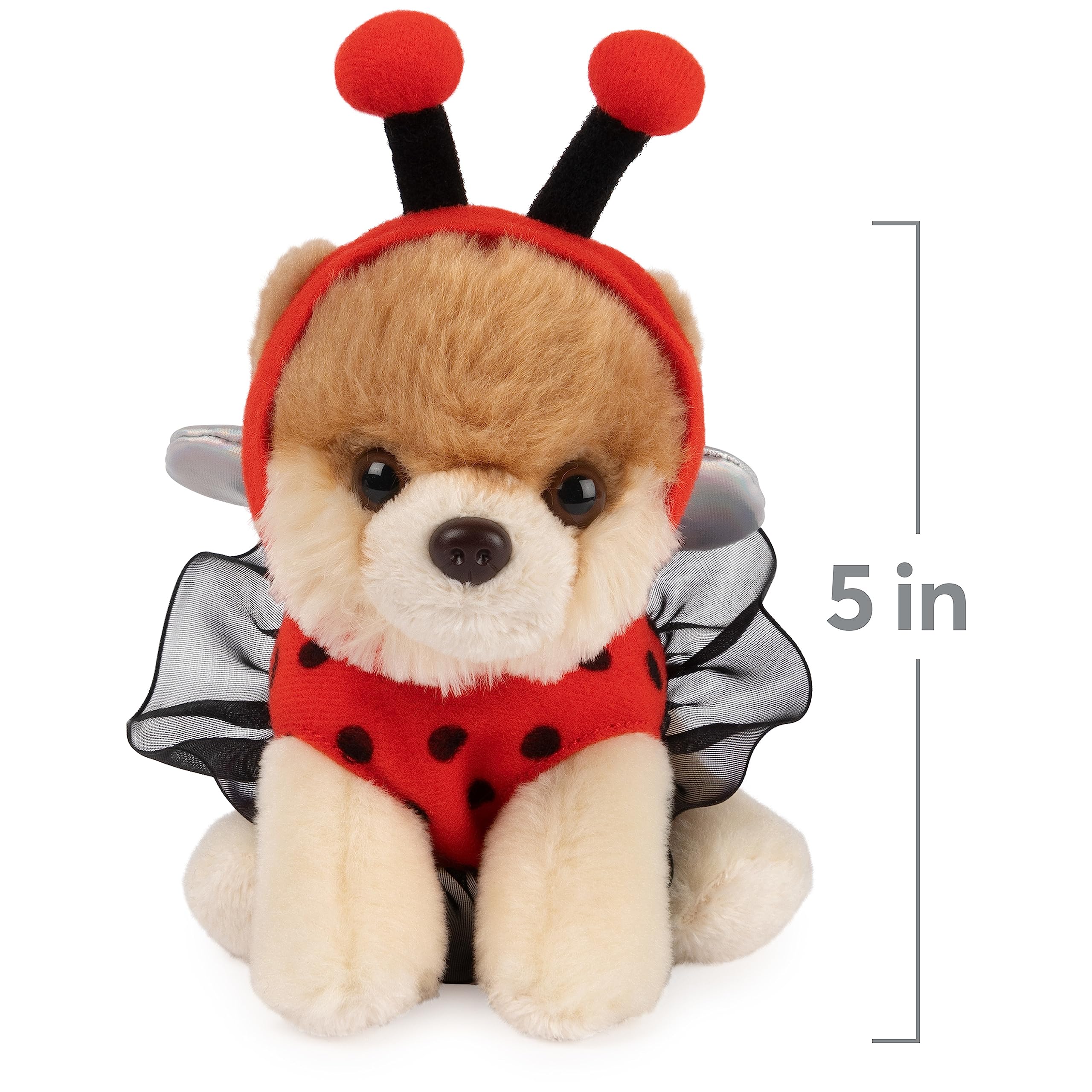 GUND Boo with removable hood and antennae for dress-up play.