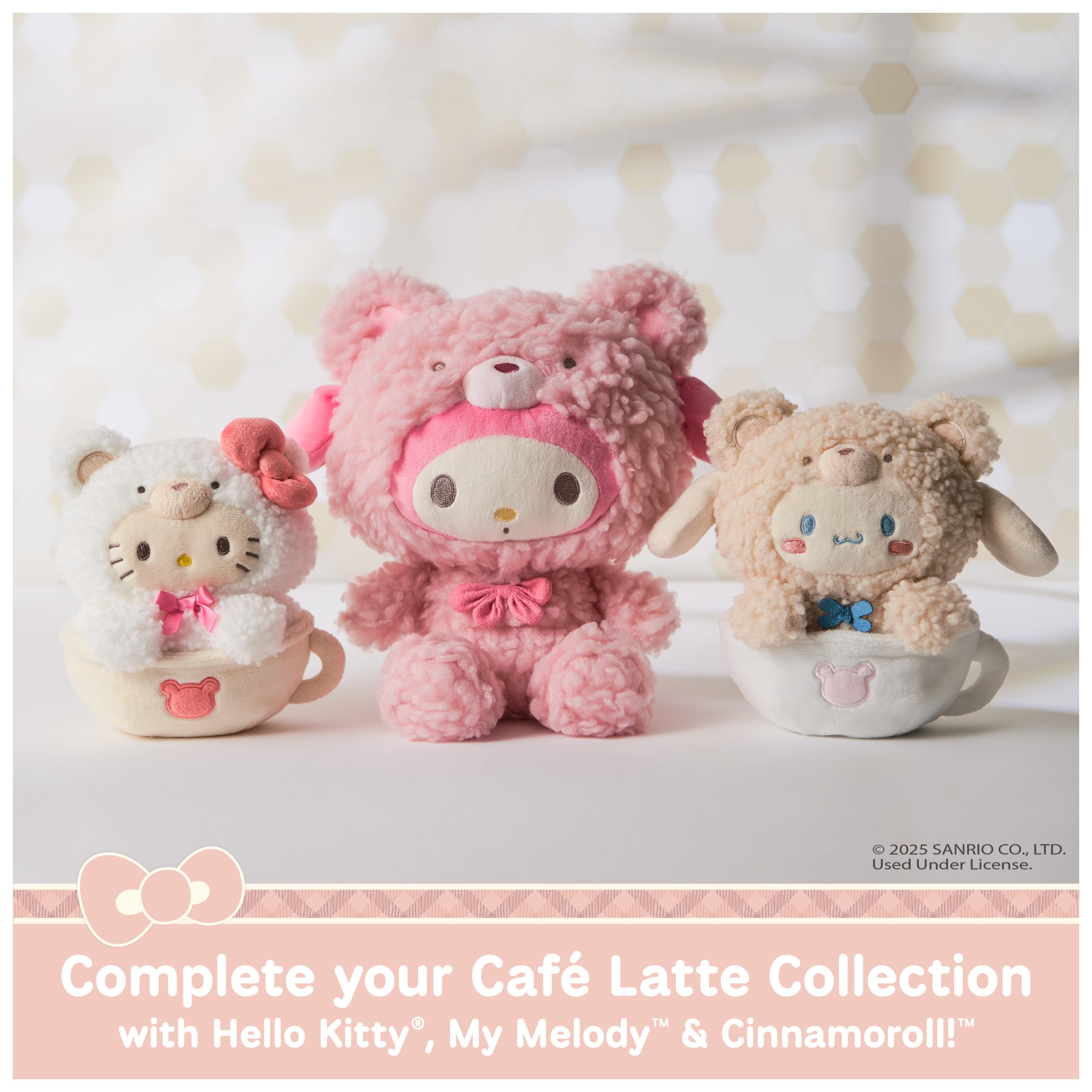 GUND Café Latte collection features multiple characters for coordinated displays.