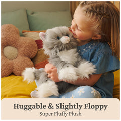 GUND Camilla embroidered smile and pink nose invite friendly interaction.