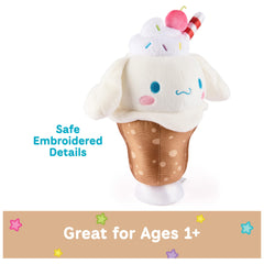 GUND Cinnamoroll root beer float plush whipped-cream detail ideal for comforting hugs
