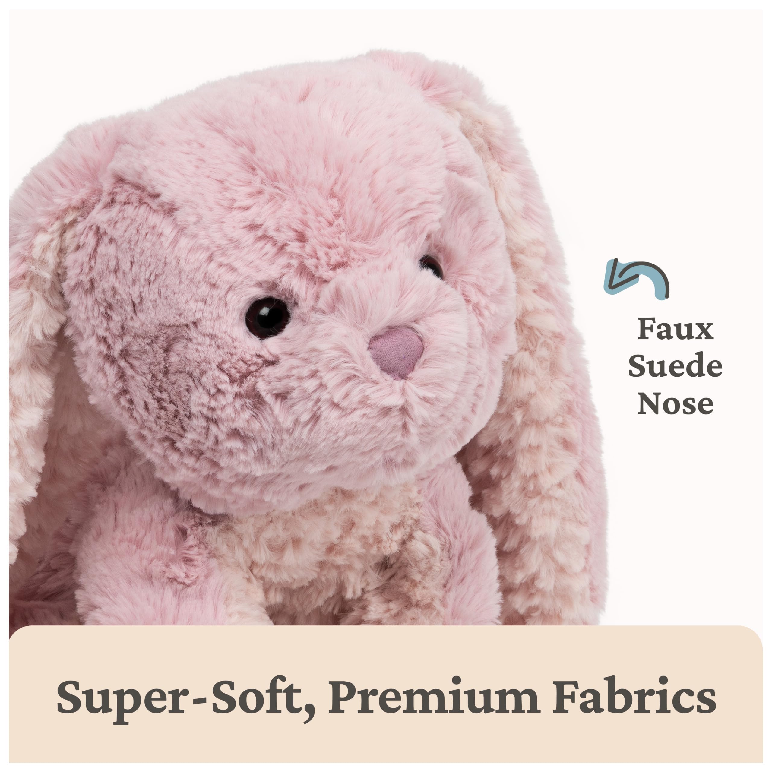 GUND Cozys Bunny with floppy limbs ideal for hugging.