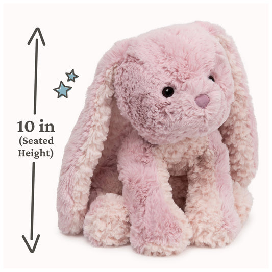 GUND Cozys Bunny plush with long floppy ears for gentle cradling.