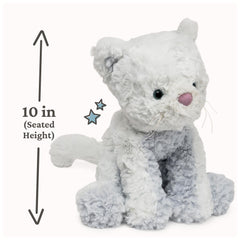 GUND Cozys Kitty Cat plush ripple blue fur texture for comfortable gripping