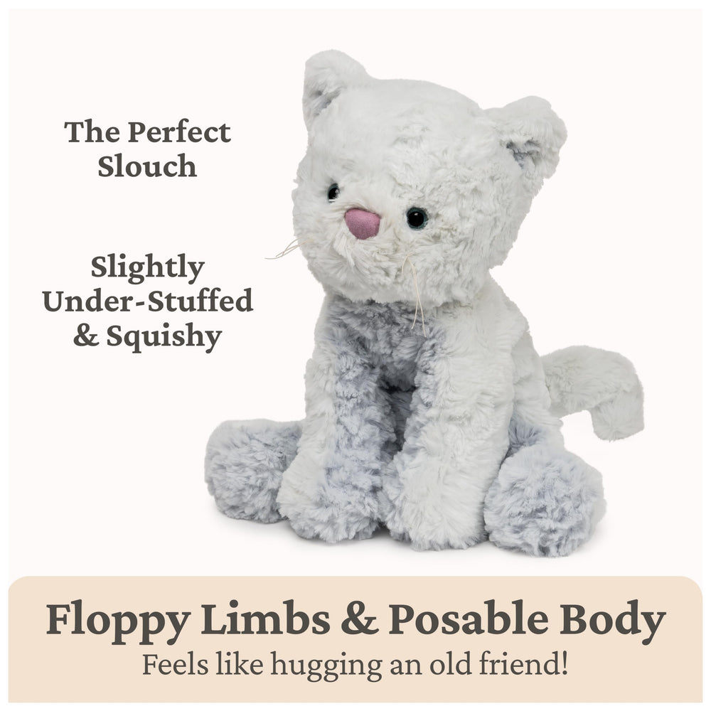 GUND Cozys Kitty Cat plush with floppy limbs inviting gentle play