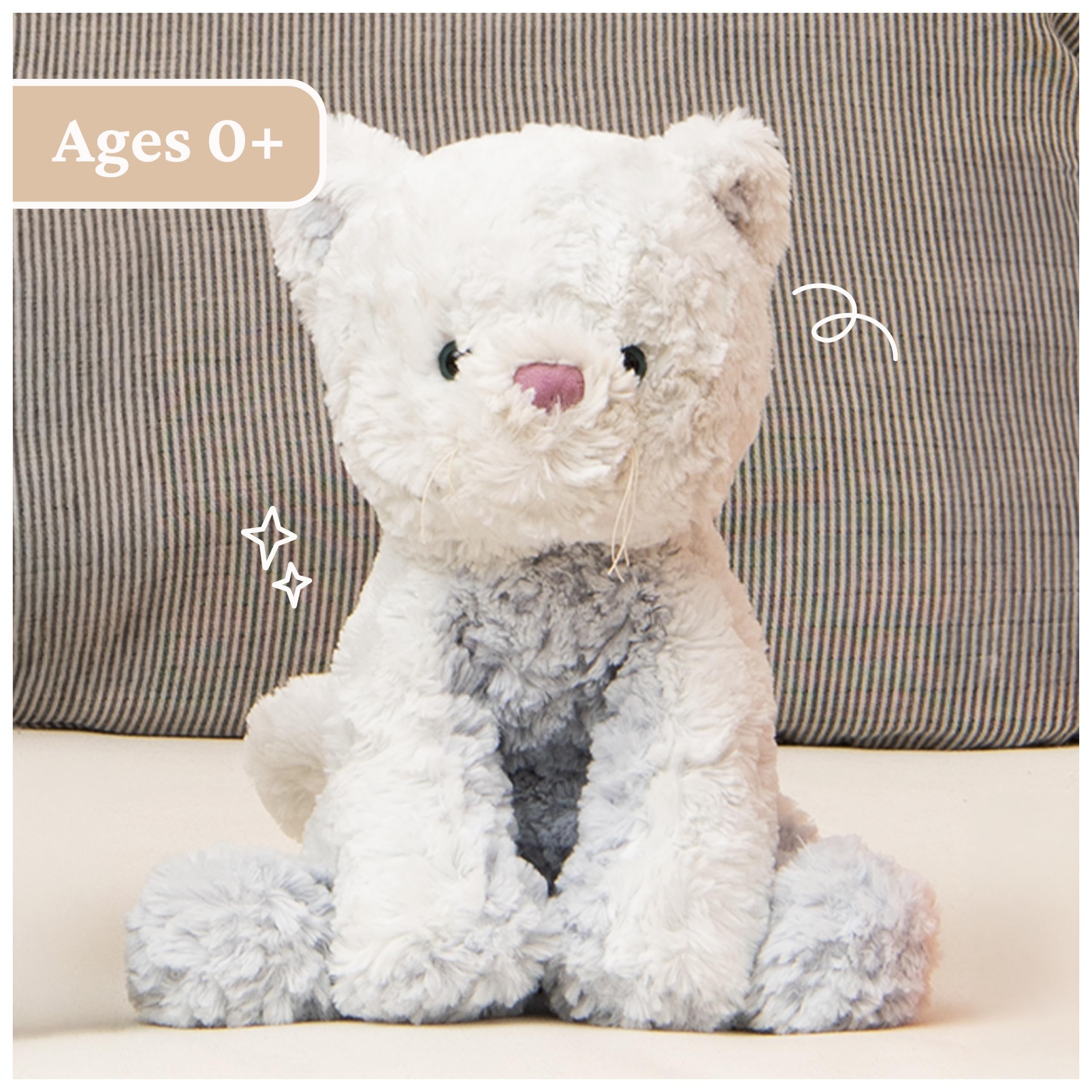 GUND Cozys Kitty Cat plush full-body 10-inch size for display and carry