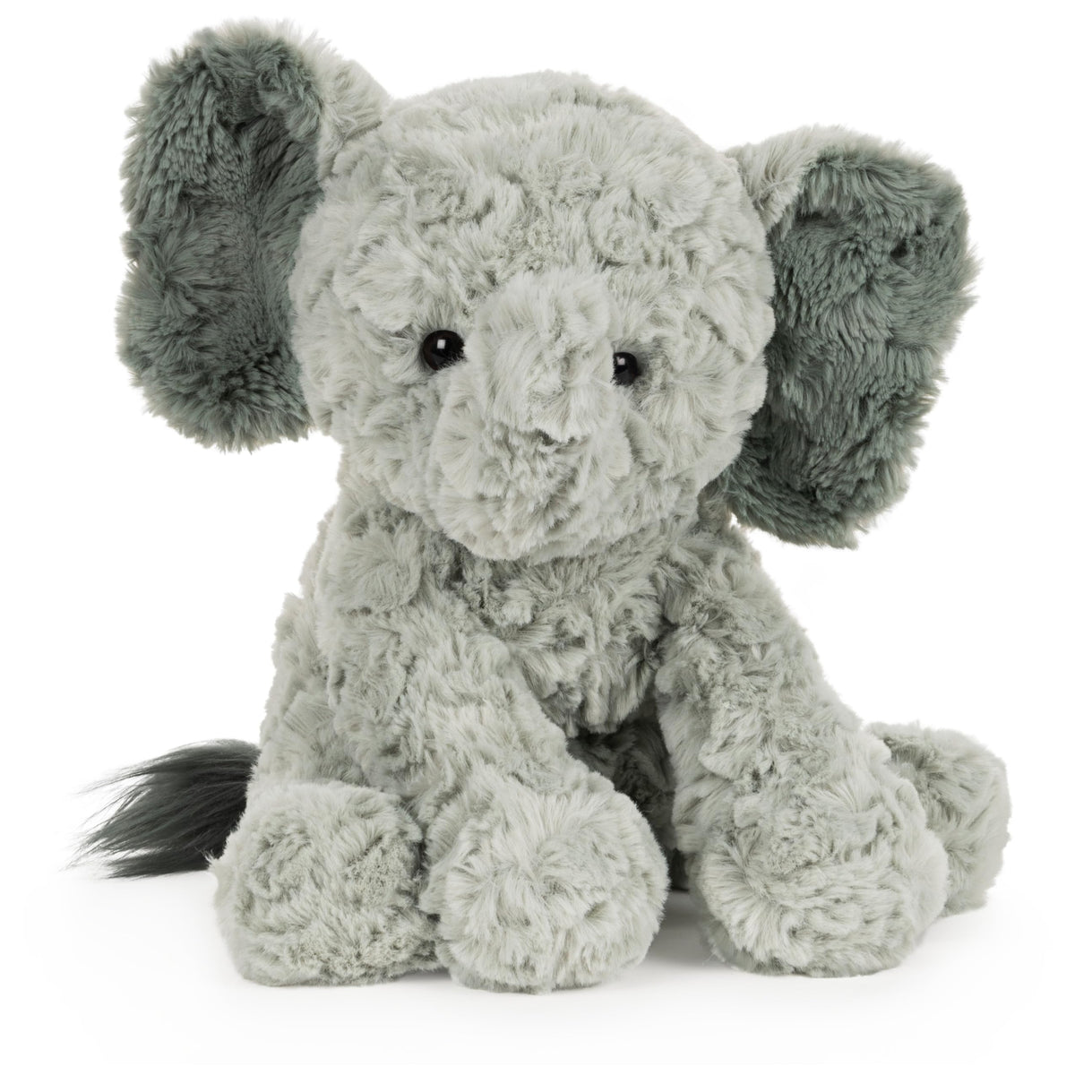 GUND Cozys Elephant Plush sits upright for easy cuddling and play