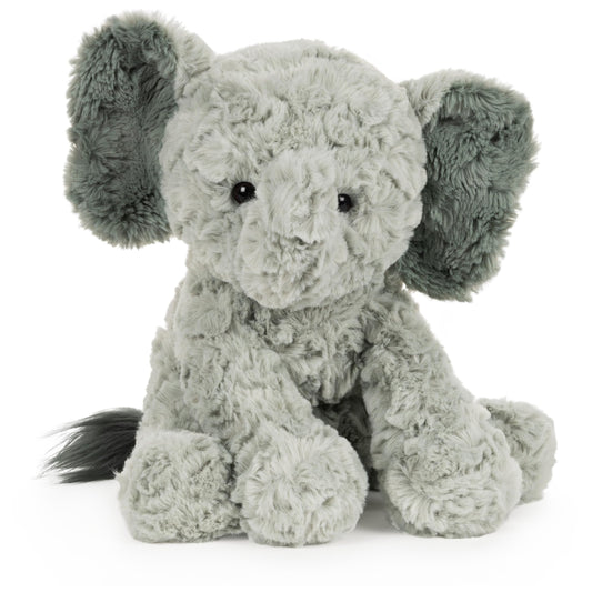 GUND Cozys Elephant Plush sits upright for easy cuddling and play