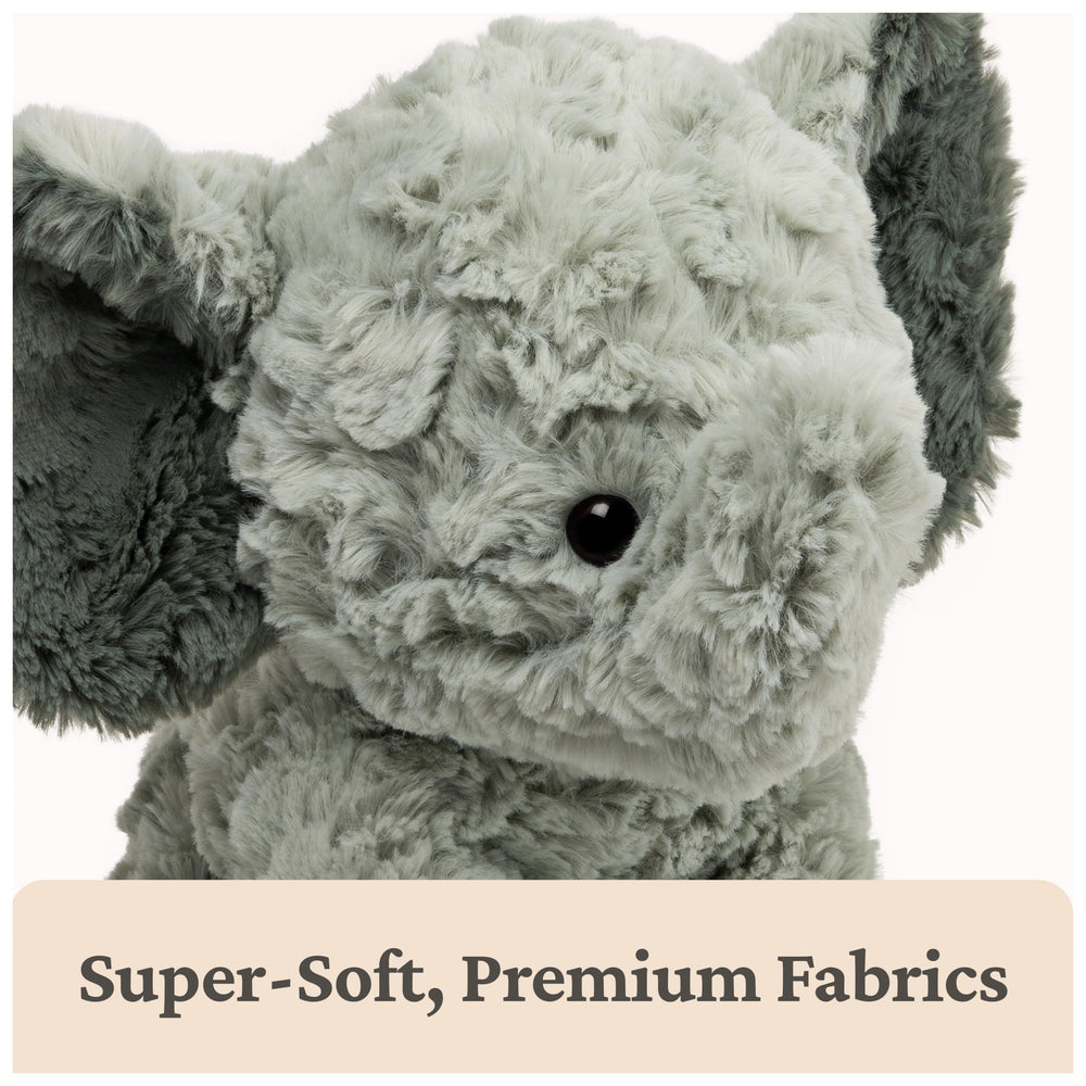 GUND Cozys Elephant Plush soft gray fur for a cozy touch
