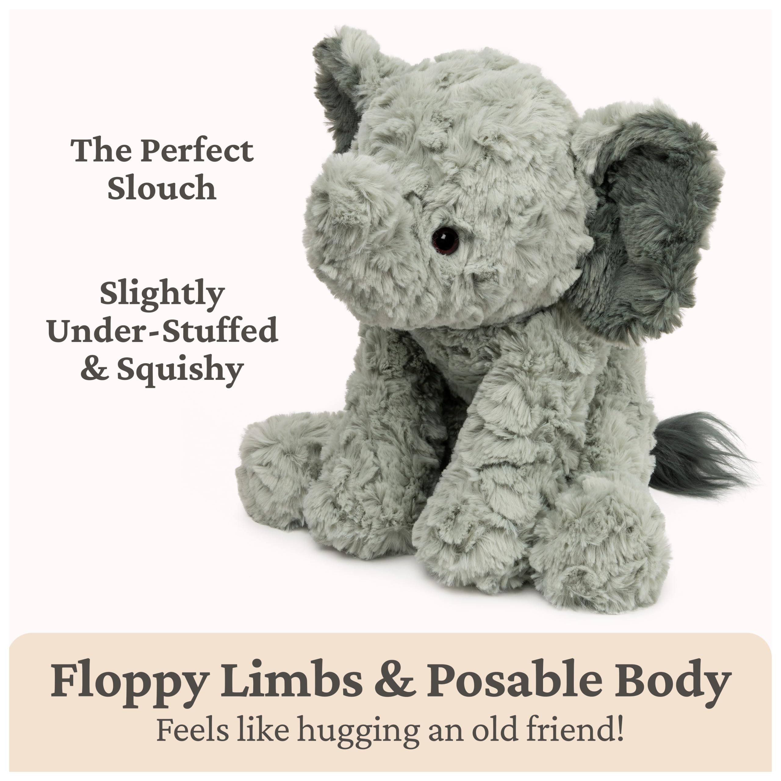 GUND Cozys Elephant Plush long trunk ready for imaginative play