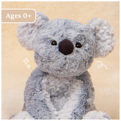 GUND Cozys Koala soft fabric close-up, durable and easy to clean for everyday use.
