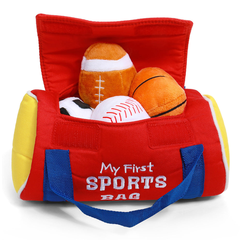 GUND crinkling soccer ball toy for sensory exploration