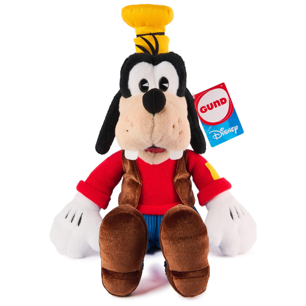 GUND Disney Goofy 14-inch plush in full view; soft, huggable companion for playtime and display.