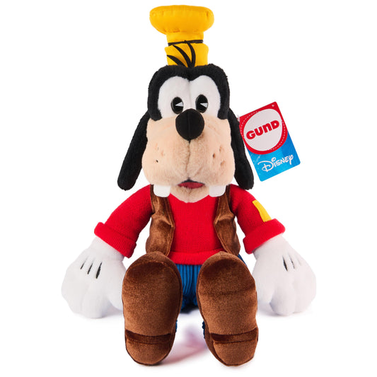 GUND Disney Goofy 14-inch plush in full view; soft, huggable companion for playtime and display.