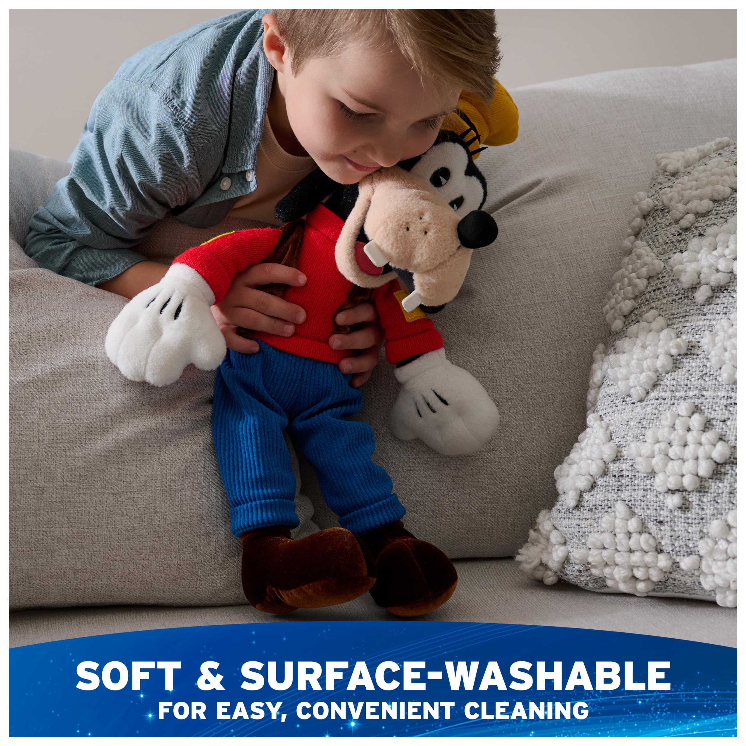 Disney premium plush collection offers timeless characters in durable, soft fabrics.
