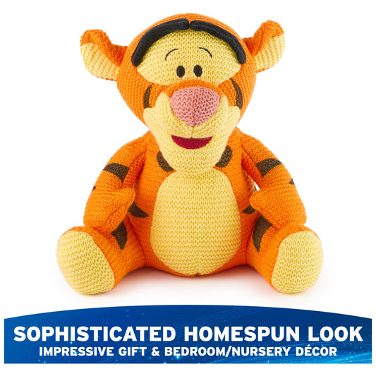 GUND Disney Tigger knit plush smiling face invites hugs and joyful playtime.