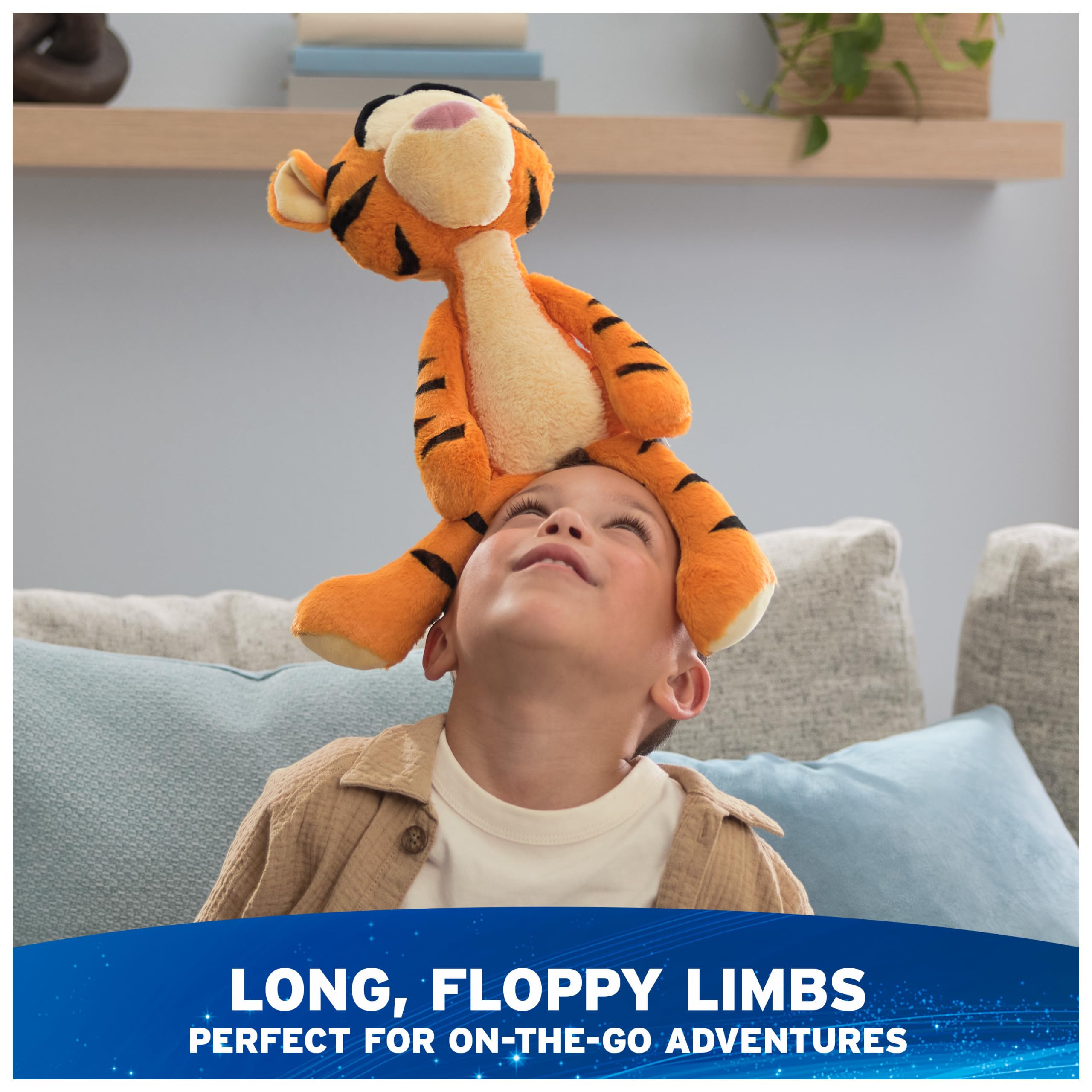 GUND Disney Tigger Toothpick Plush features durable fabrics for lasting play sessions.