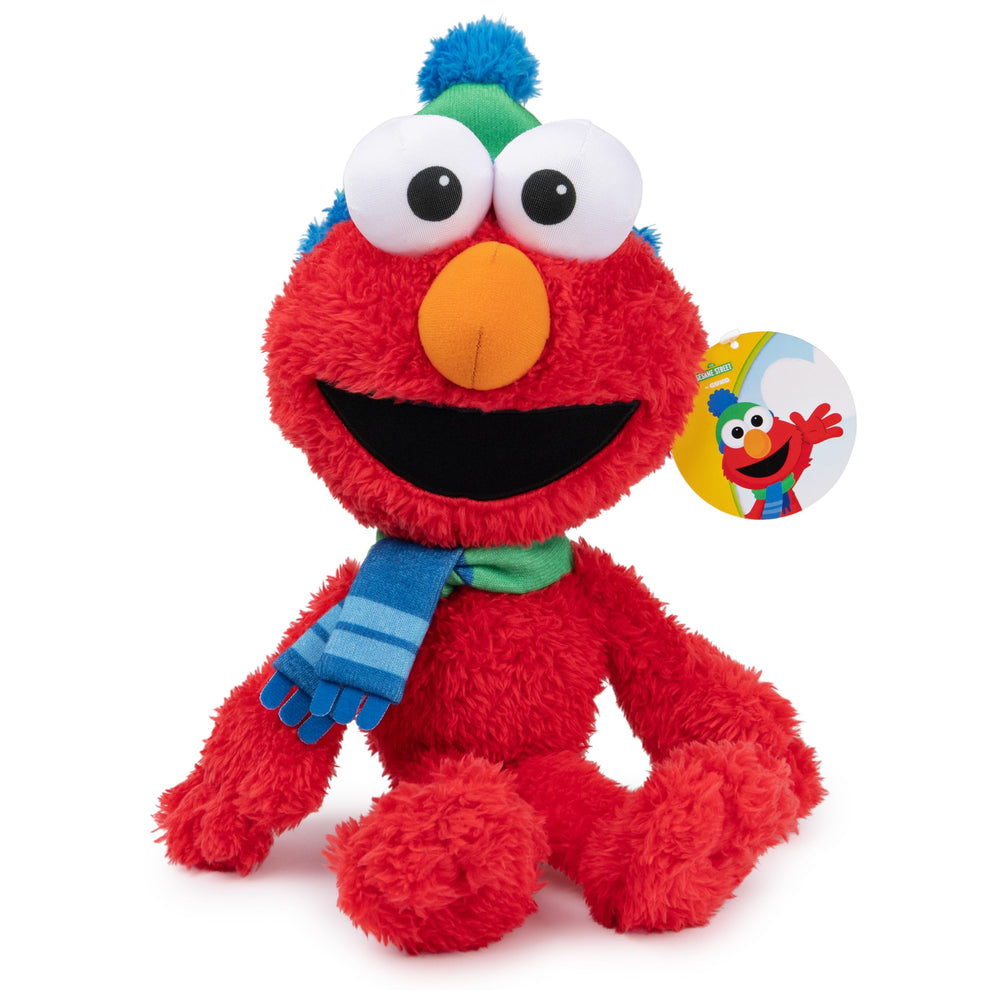 GUND Elmo blue-green scarf hat plush for cozy seasonal snuggles