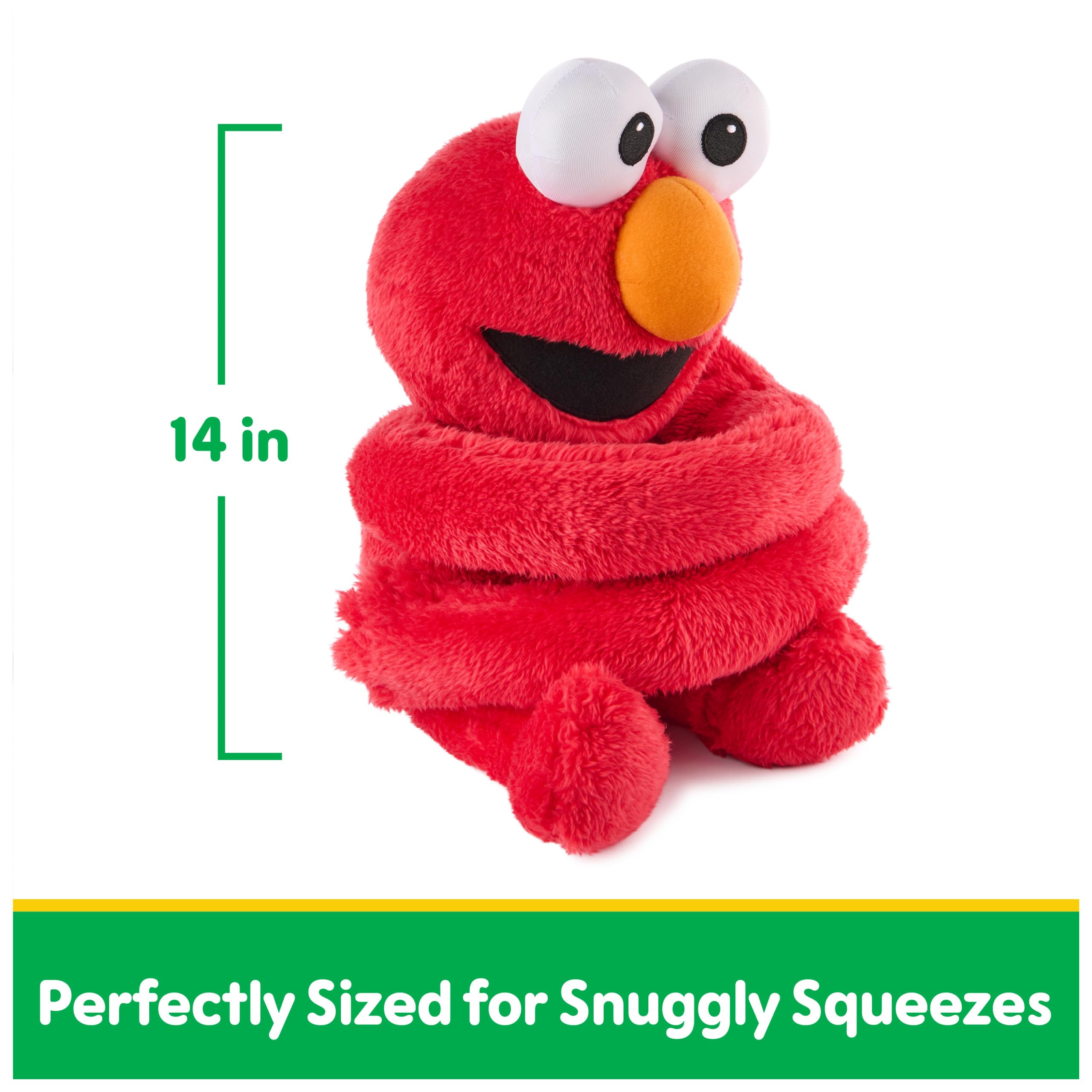GUND Elmo soft textured fur offers comforting tactile moments.