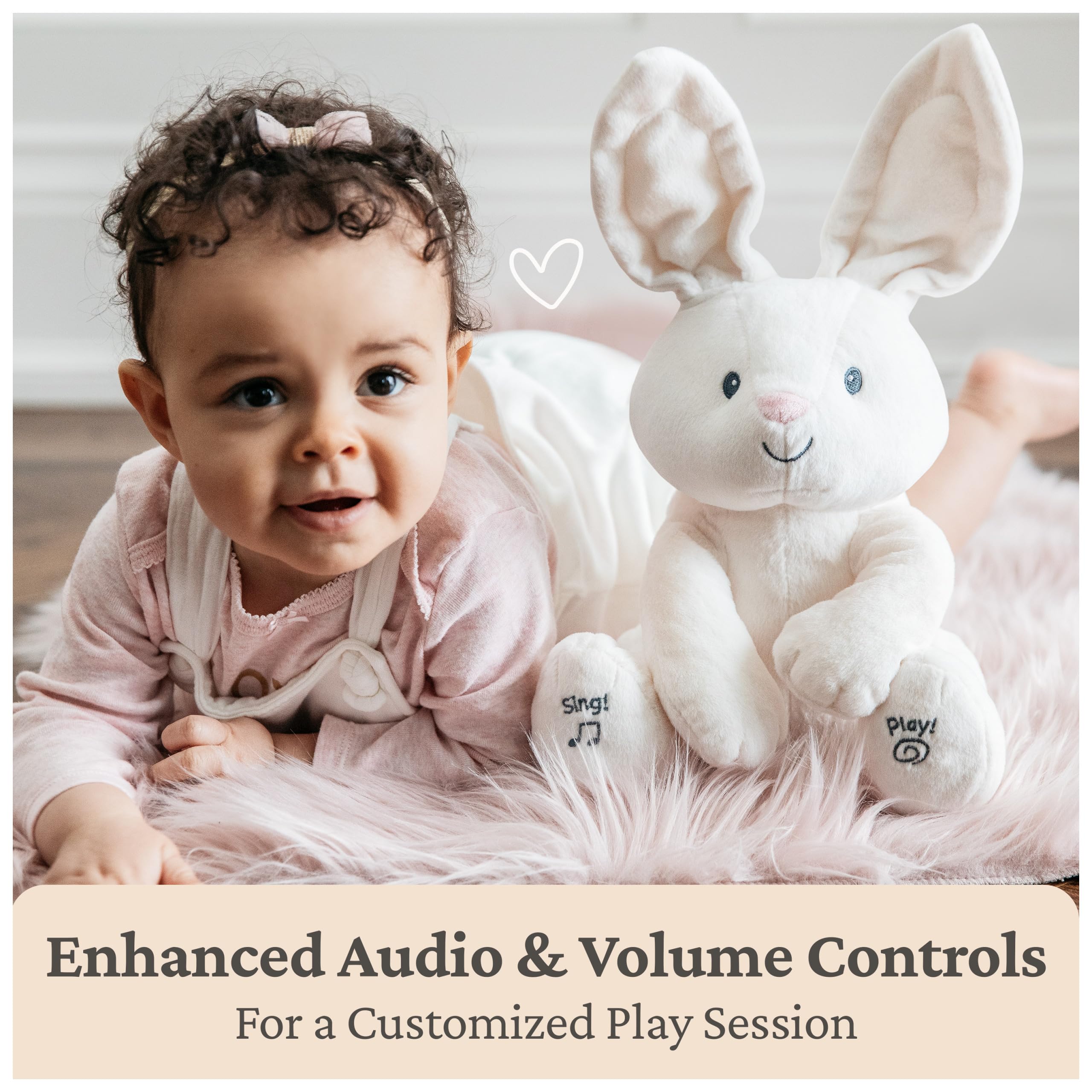 GUND Flora features baby-safe embroidered details for gentle, durable design.