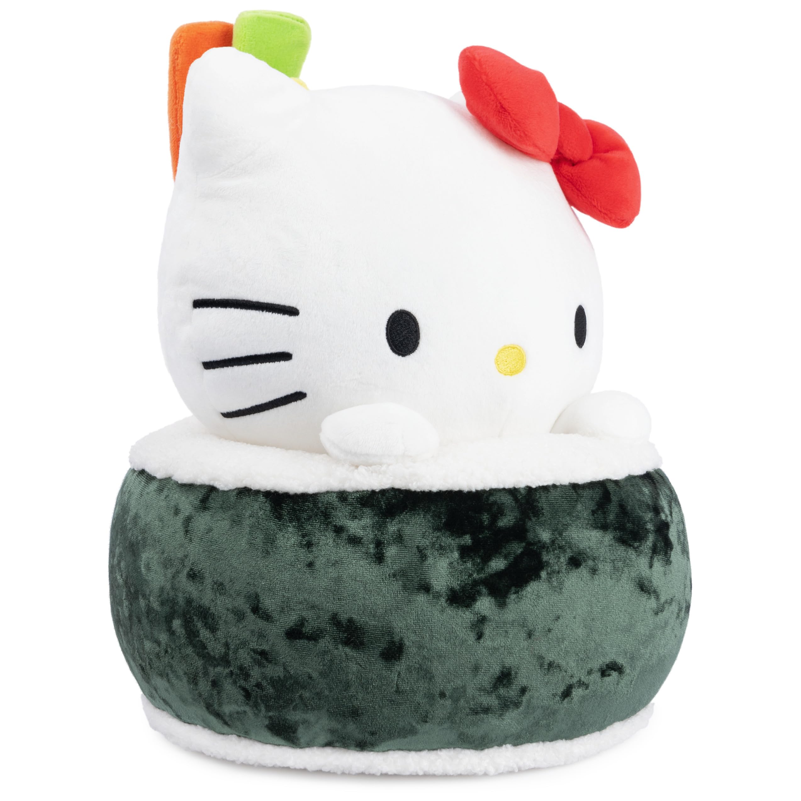 GUND Hello Kitty Sushi plush features nori-wrapped rice base.