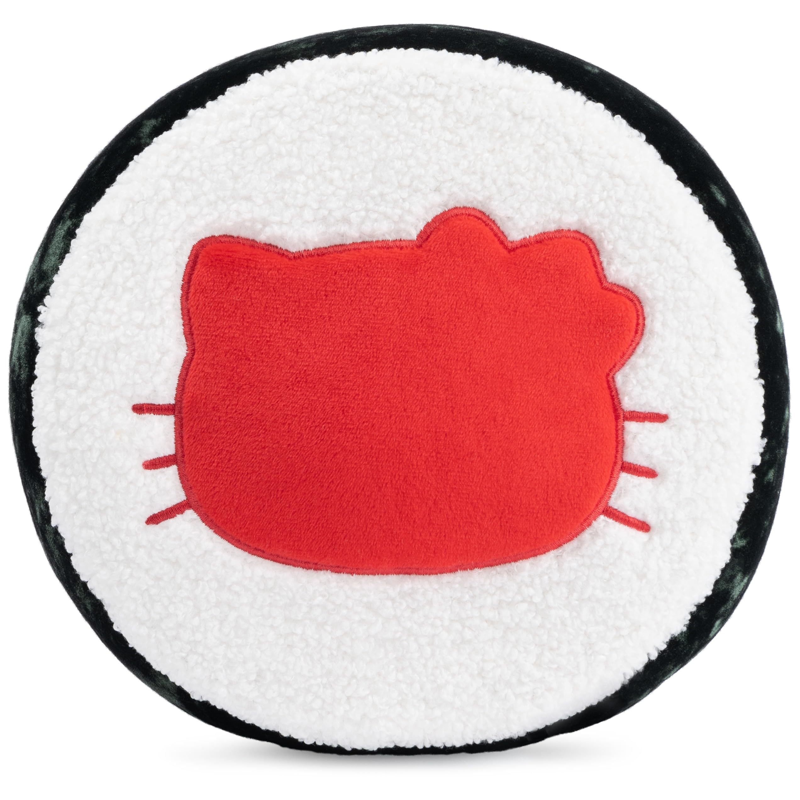 GUND Hello Kitty Sushi plush with red bow for playful displays.