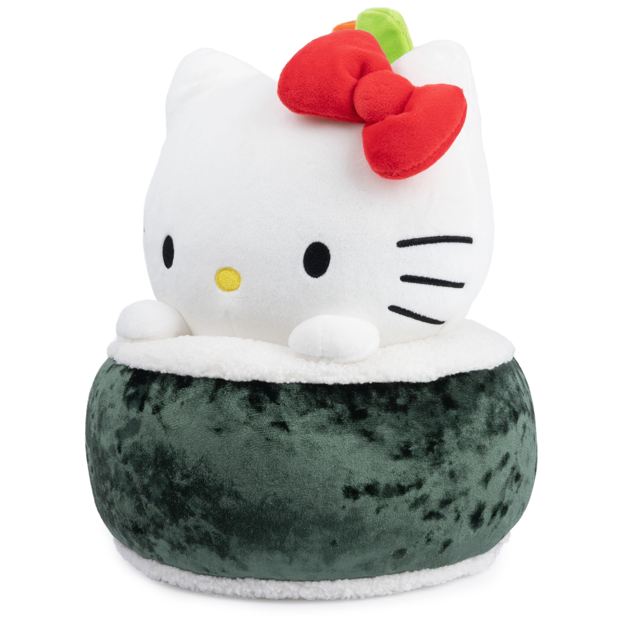 GUND Hello Kitty Sushi plush uses soft fabrics for cozy hugs.