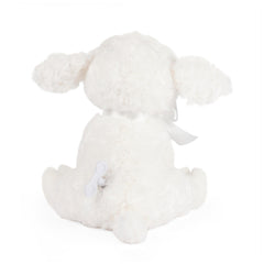 GUND Lena Lamb Keywind plush close-up showing embroidered nose and eyes for safe baby play