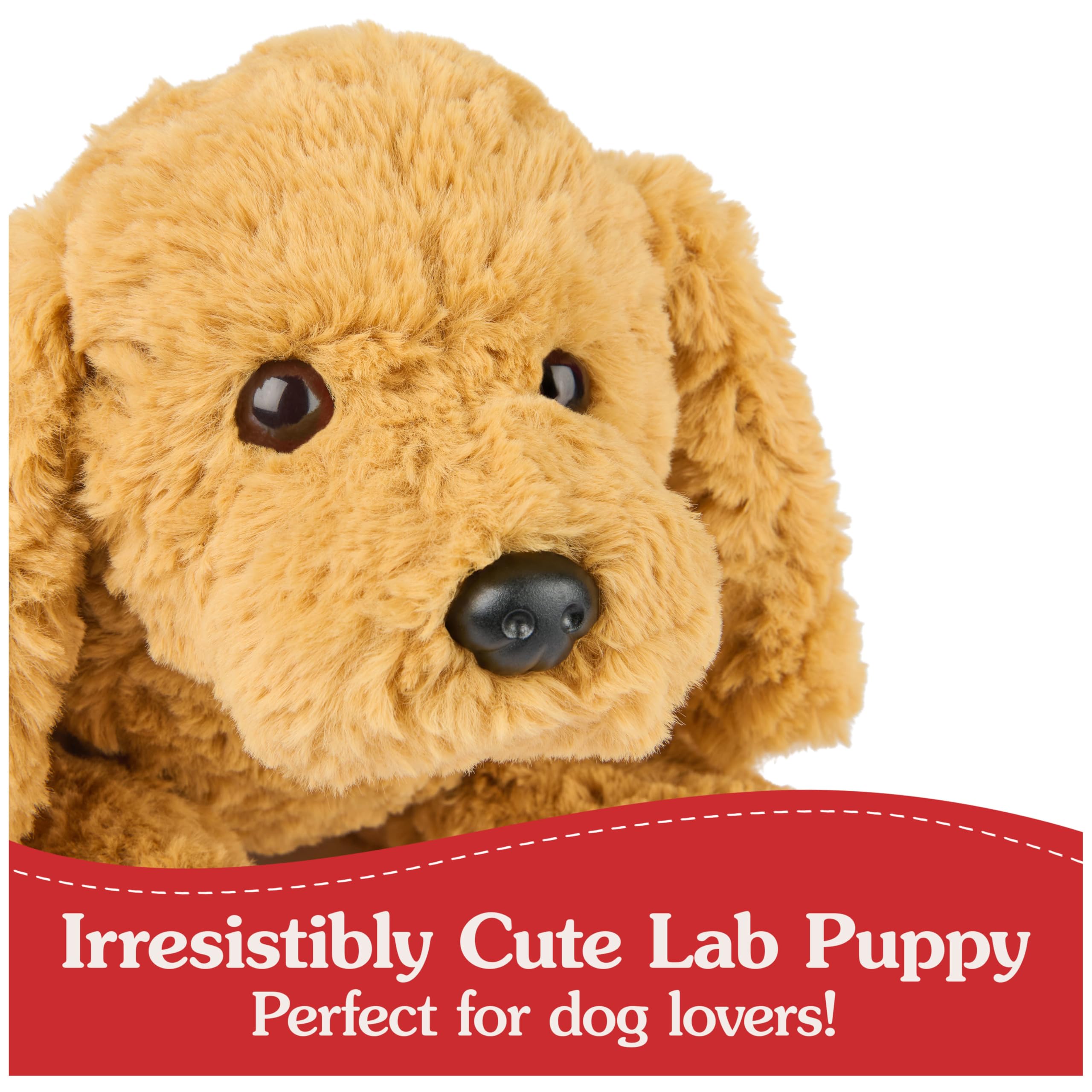 GUND Muttsy satin nametag adds security for on-the-go adventures