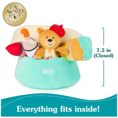 GUND My Little Artist teddy bear painter wearing beret and apron