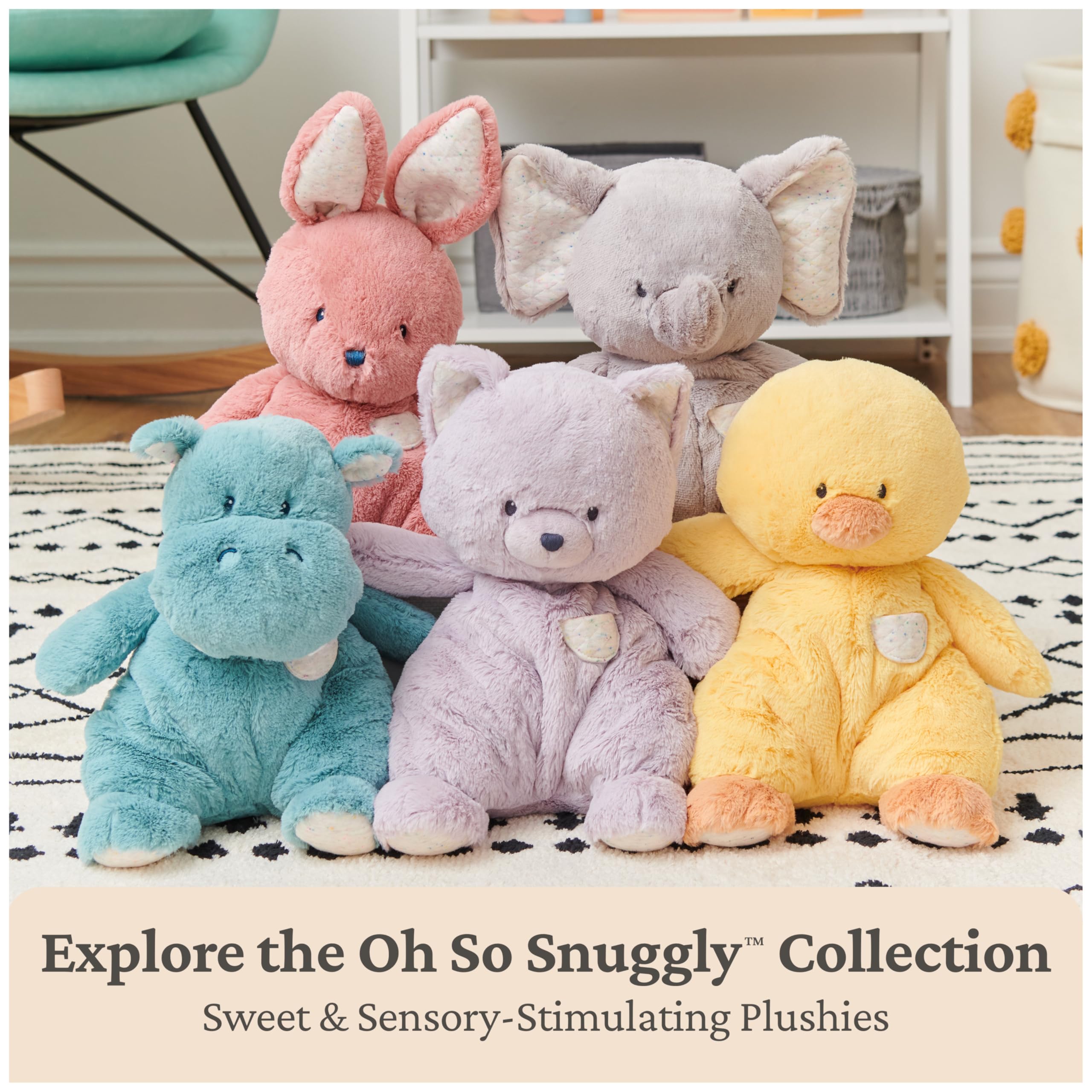GUND Oh So Snuggly Bunny gift-ready design ideal for baby showers.