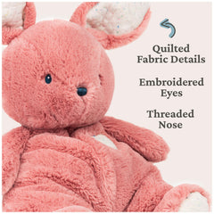 GUND Oh So Snuggly Bunny tactile quilting invites texture exploration for babies.