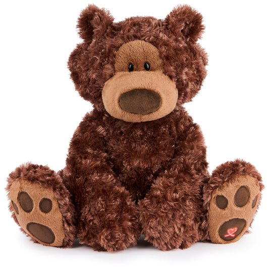 GUND Philbin teddy bear beige front view for cuddling and play.