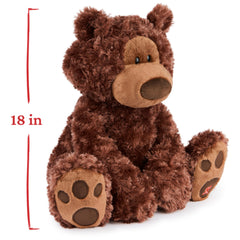 Philbin's left paw red heart stitch detail symbolizing lasting friendship.