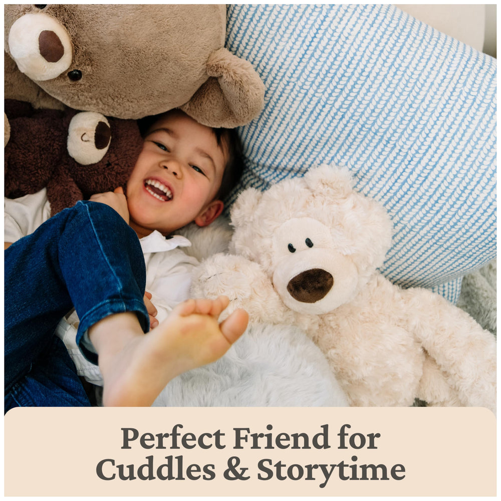 GUND Philbin teddy bear features oversized paws enhancing hug quality.
