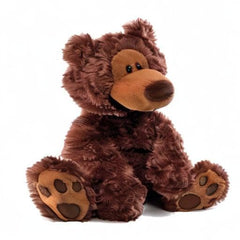 GUND Philbin teddy bear packaging in a protective poly bag.