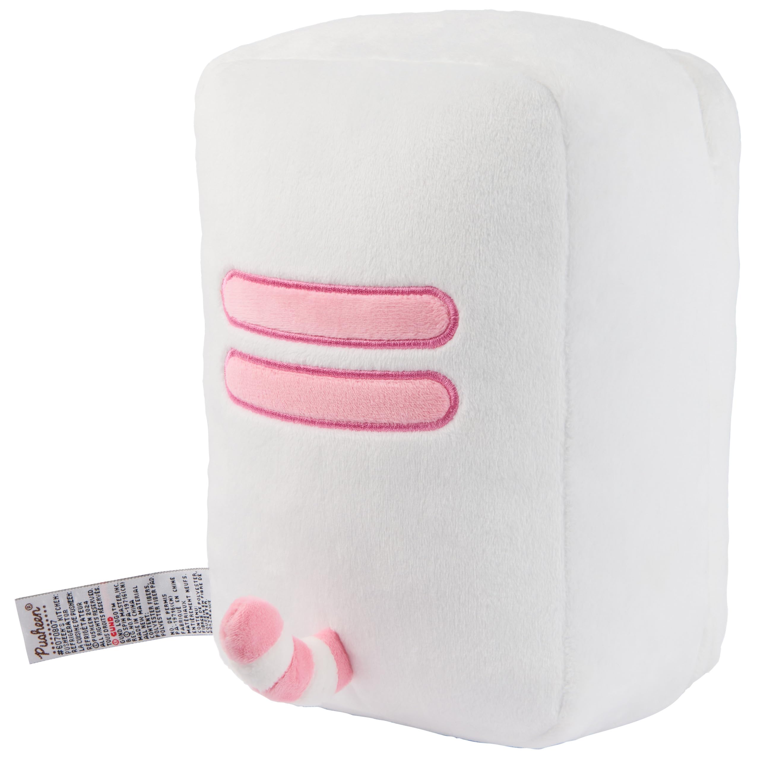GUND Pusheen 9-5-inch plush, a cuddly companion for shelves, desks, and beds.