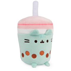 GUND Pusheen boba tea plush pearls highlight adorable tapioca accents.