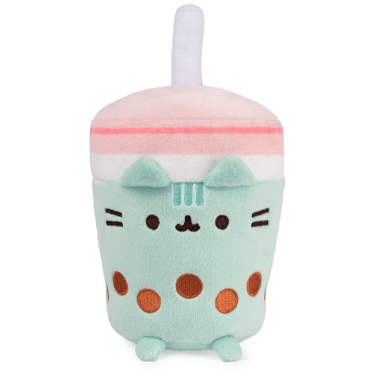 GUND Pusheen boba tea plush with straw is perfect for giftable whimsy.