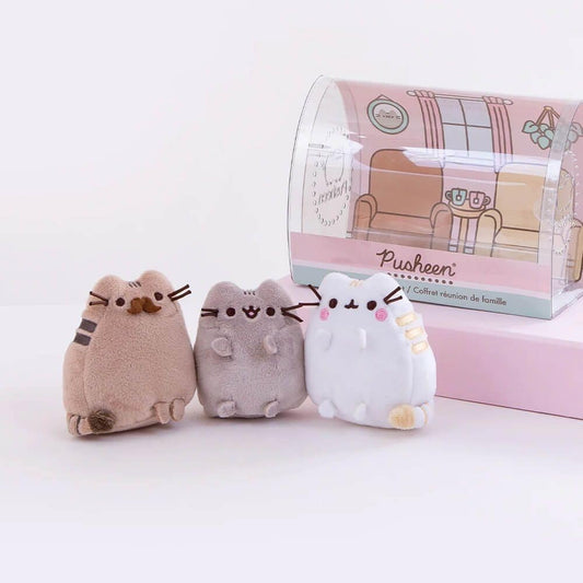 GUND Pusheen dad plush, huggable companion for bedtime and collection.