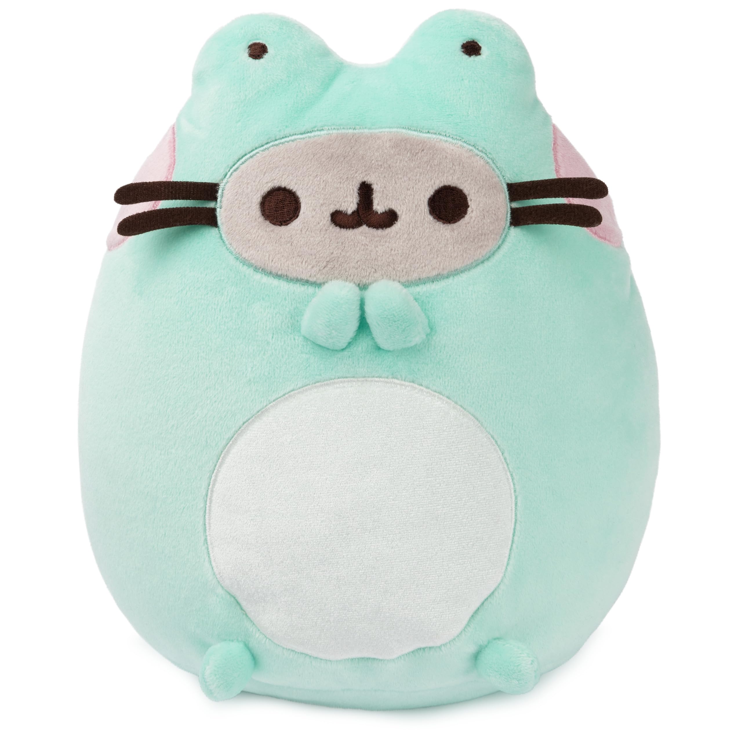 GUND Pusheen Enchanted Frog Plush, 9.5 inches, ideal desk decor and cuddles.